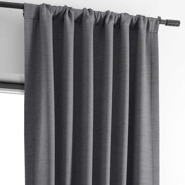 Exclusive Fabrics & Furnishings Armour Grey Rod Pocket Room