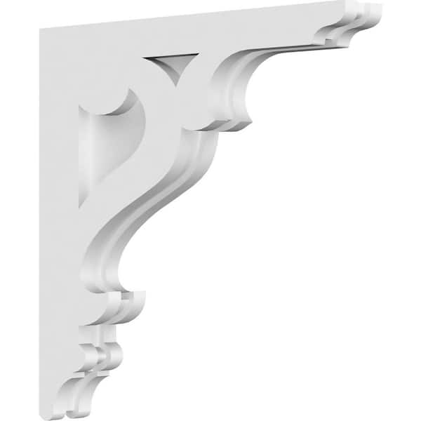 Ekena Millwork 1-7/8 in. x 14 in. x 14 in. PVC Brontes Corbel