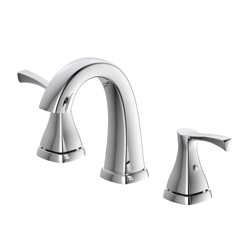 Glacier Bay Calandine 8 In Widespread 2 Handle Bathroom Faucet In Chrome Hdqfw6ac012cp The 3891