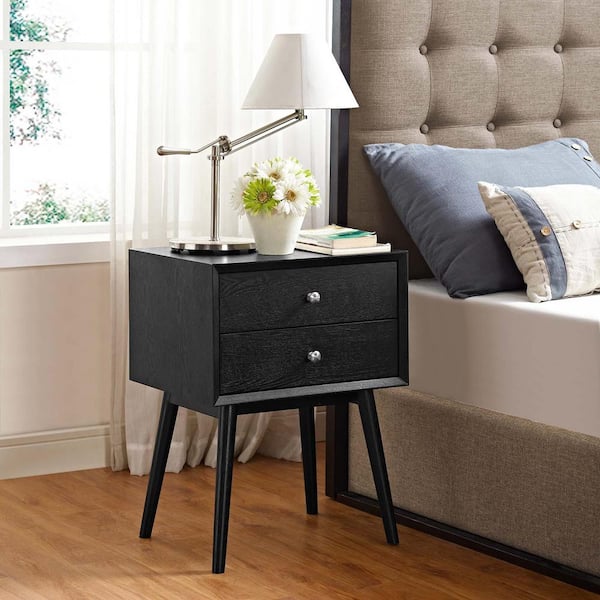 MODWAY Dispatch Black Nightstand in