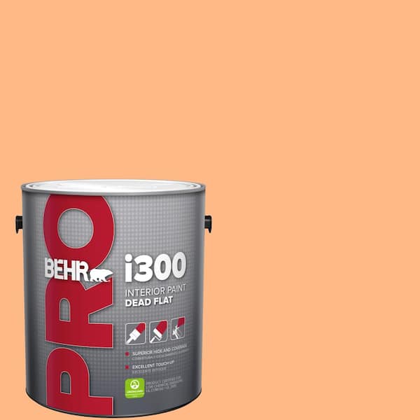 BEHR PRO 1 gal. #250B-4 Coral Gold Dead Flat Interior Paint