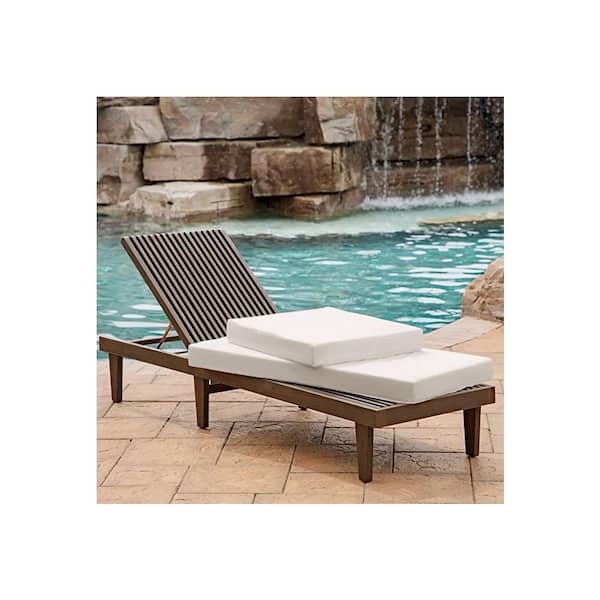 Hampton Bay 26 in. x 31 in. Outdoor Chaise Lounge Cushion in Chili  XM0DF62B-DKD2 - The Home Depot