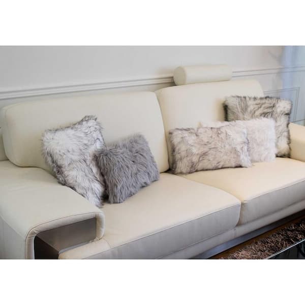 12 x 20 Off White Faux 2-Pack Pillow
