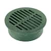 NDS 6 in. Plastic Round Drainage Grate in Green 50 - The Home Depot