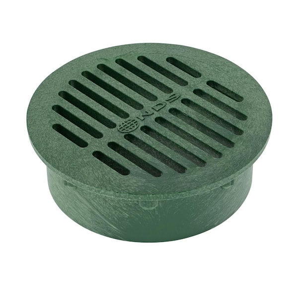 NDS 6 in. Plastic Round Drainage Grate in Green