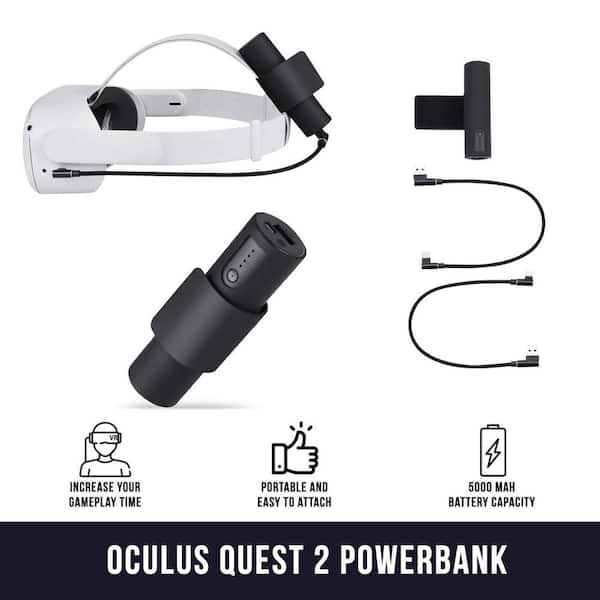 Battery Pack for Meta Quest 3 Oculus Quest 2 Portable Power Bank  Rechargeable