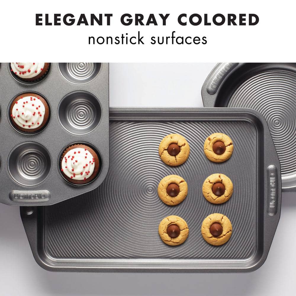 Gray Carbon Steel Non-stick Cookie Sheet Set