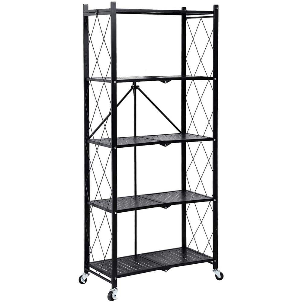Delta Design Art of Storage Quick Rack 3 Shelf Shelving Unit, Black
