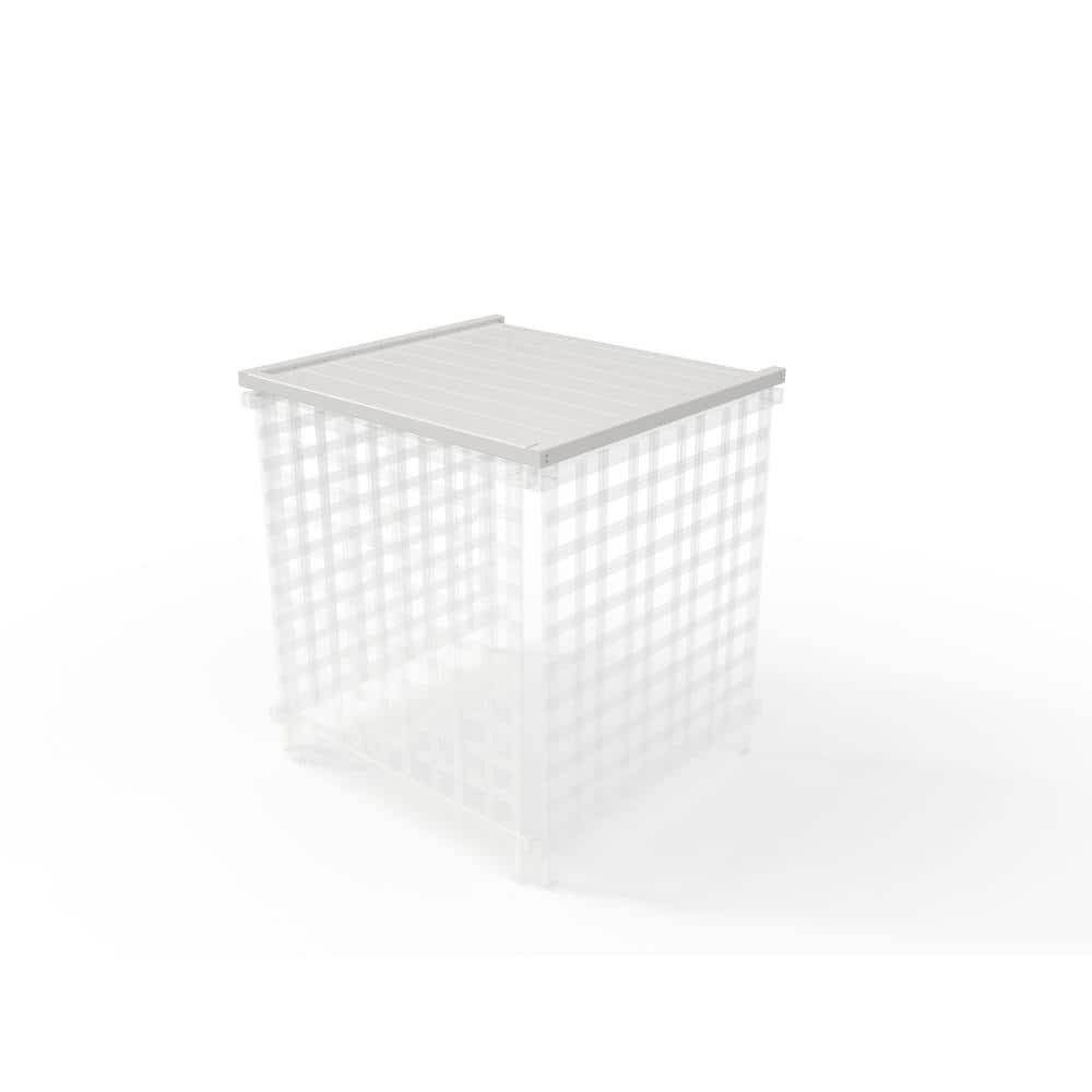 White Vinyl Winter Cover for Liberty Lattice AC Screen