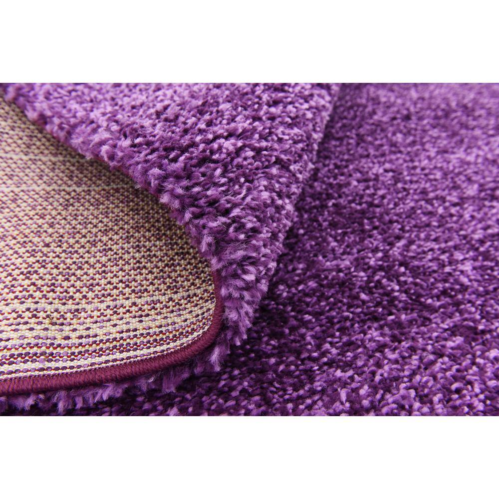 Plush Violet Shag 5' x 7' Rectangular Easy-Care Area Rug