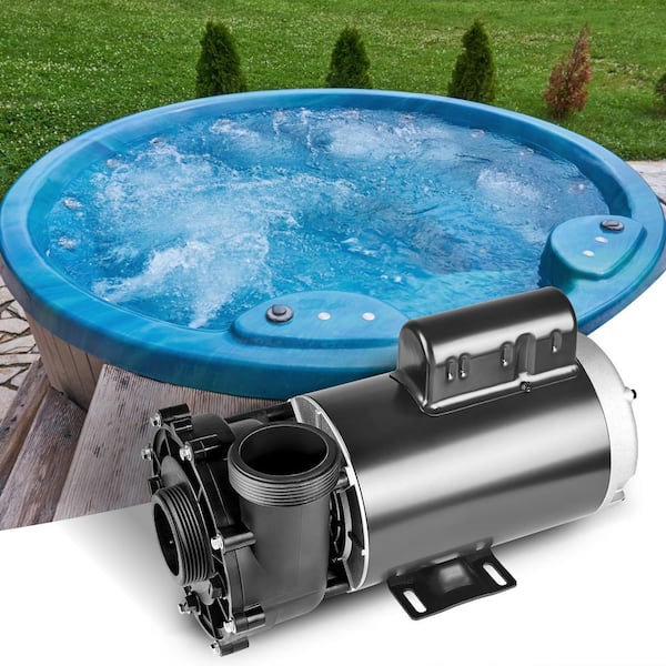 2-Speed SPA Pump 56-Frame Hot Tub SPA Pump 4HP/210GPM/65. 61ft High Speed 2in. Port 90° Rotational Interface for Hot Tub