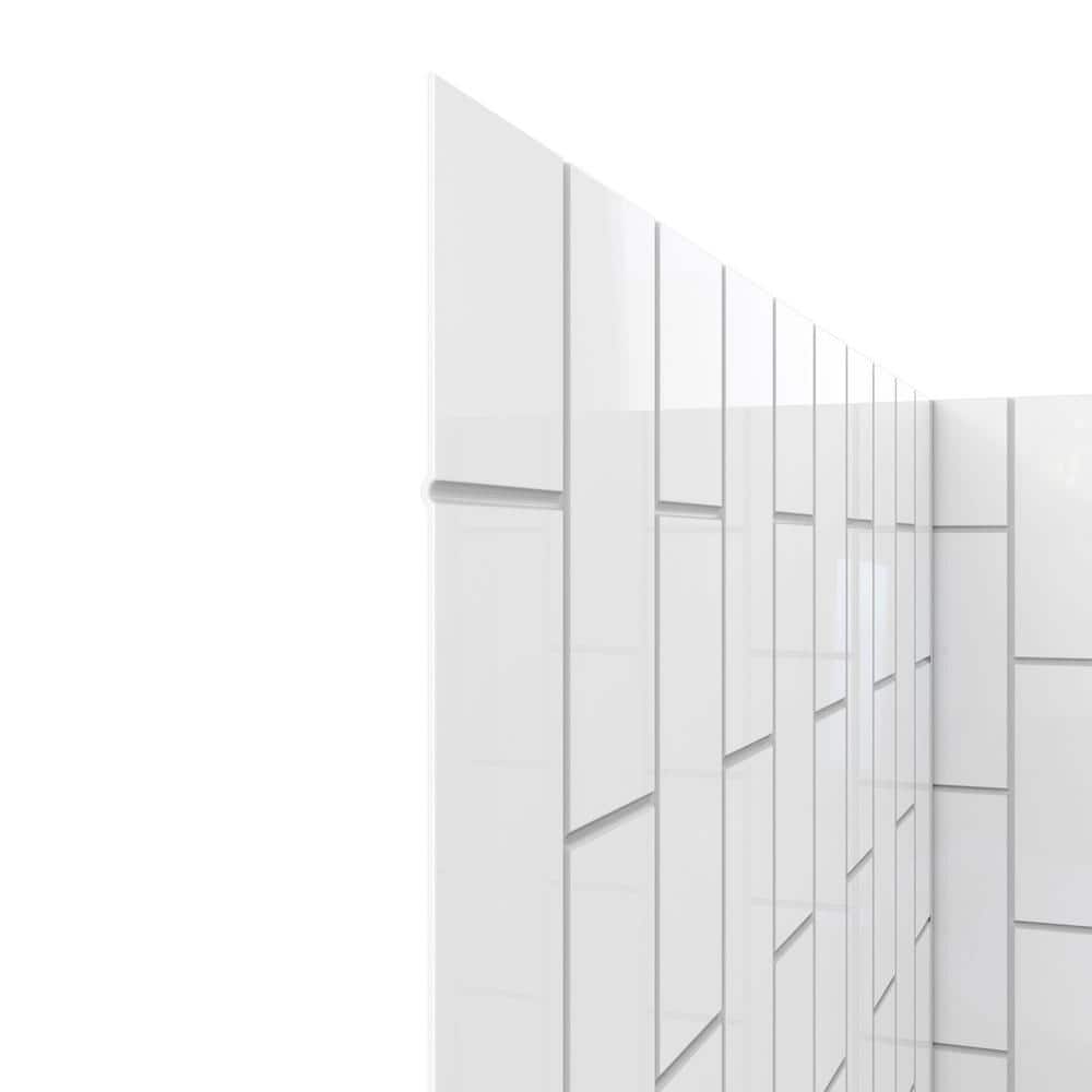 DreamLine QWALL-VS 48" White Acrylic Shower Backwall Kit