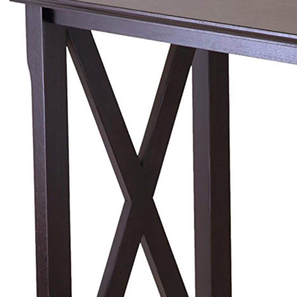 Cappuccino Elegance 45" Wood Composite Console Table with Storage