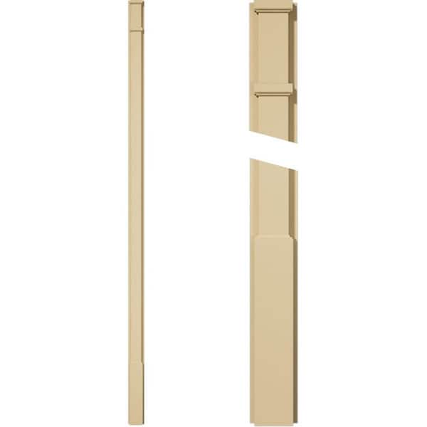 Ekena Millwork 2 in. D x 4 in. W x 120 in. L Primed Polyurethane Pilaster 1-Pack