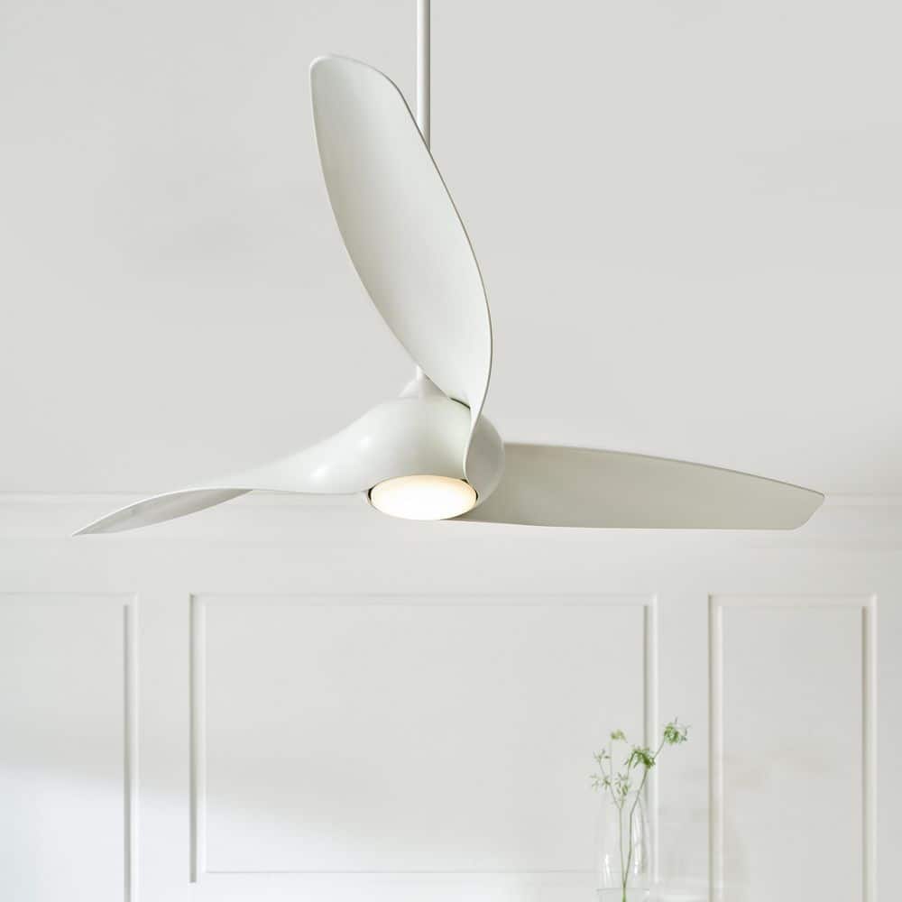 Topan Smart 60 in., Indoor/Outdoor Matte White Downrod Mount Ceiling Fan with LED Light Kit and Remote Included price history on PriceWatchPro