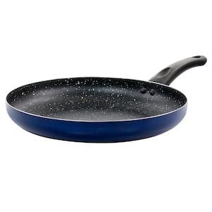 Luneta 11.5 in. Blue Aluminum Nonstick Frying Pan