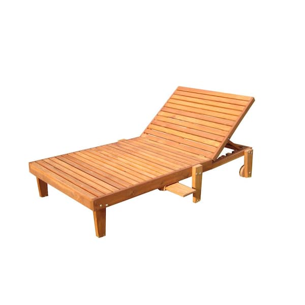 Unbranded Wide Summer 1905 Super Deck Redwood Outdoor Chaise Lounge