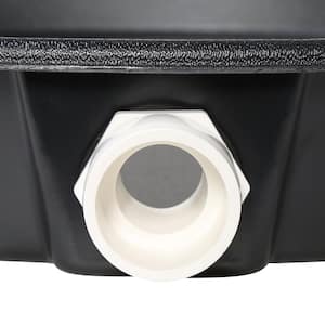 24 in. Plastic Water Heater Pans with PVC Drain Connection (Case of 20)