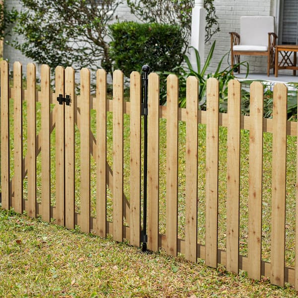 37.1 in. H x 45.35 in. W Cedar Garden Fence Panel