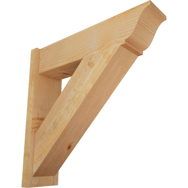 Ekena Millwork 8 in. x 30 in. x 30 in. Traditional Rough Sawn Douglas Fir Outlooker