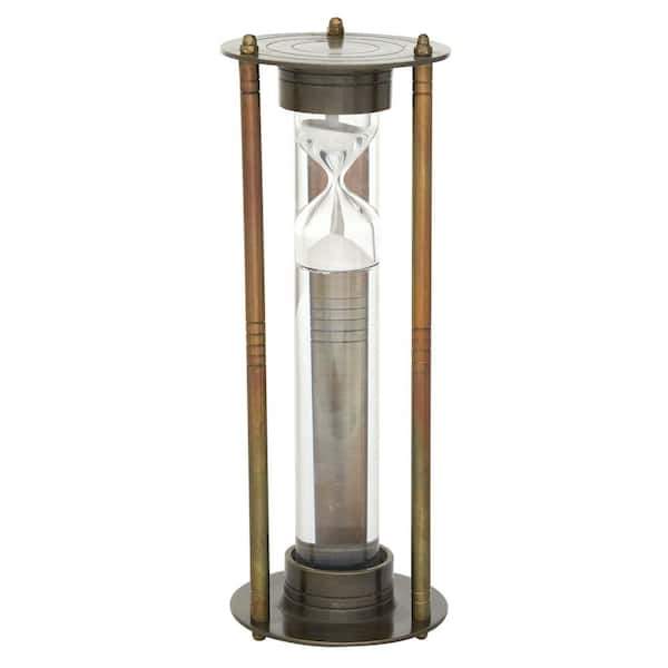 Litton Lane Brown Aluminum Vintage Timer