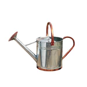 1 Gal. Galvanized Watering Can with Copper Accents