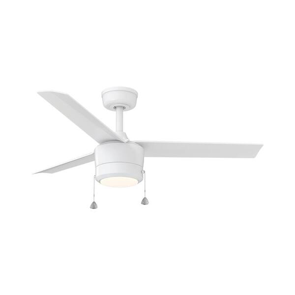 LED Matte White Ceiling Fan by Hugger 44 in 