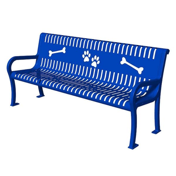 Lexington Series Blue Paws Commercial Bench