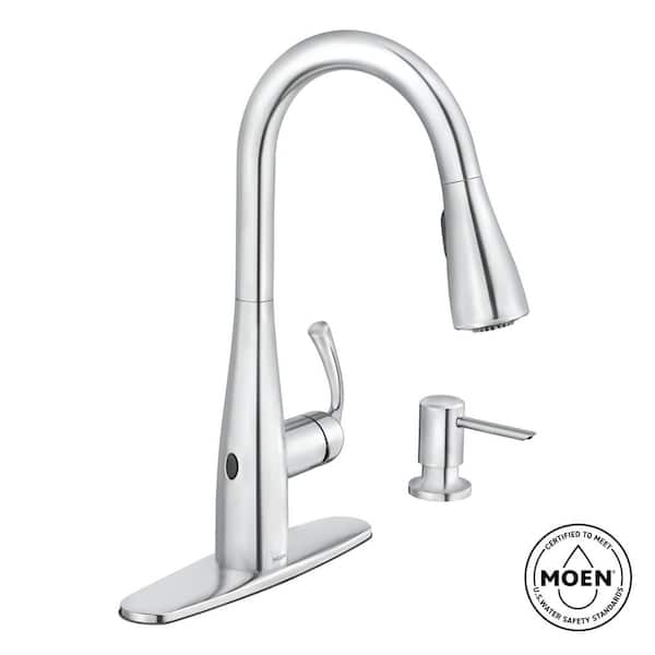 MOEN Essie Touchless Single-Handle Pull-Down Sprayer Kitchen Faucet with MotionSense Wave and Power Clean in Chrome