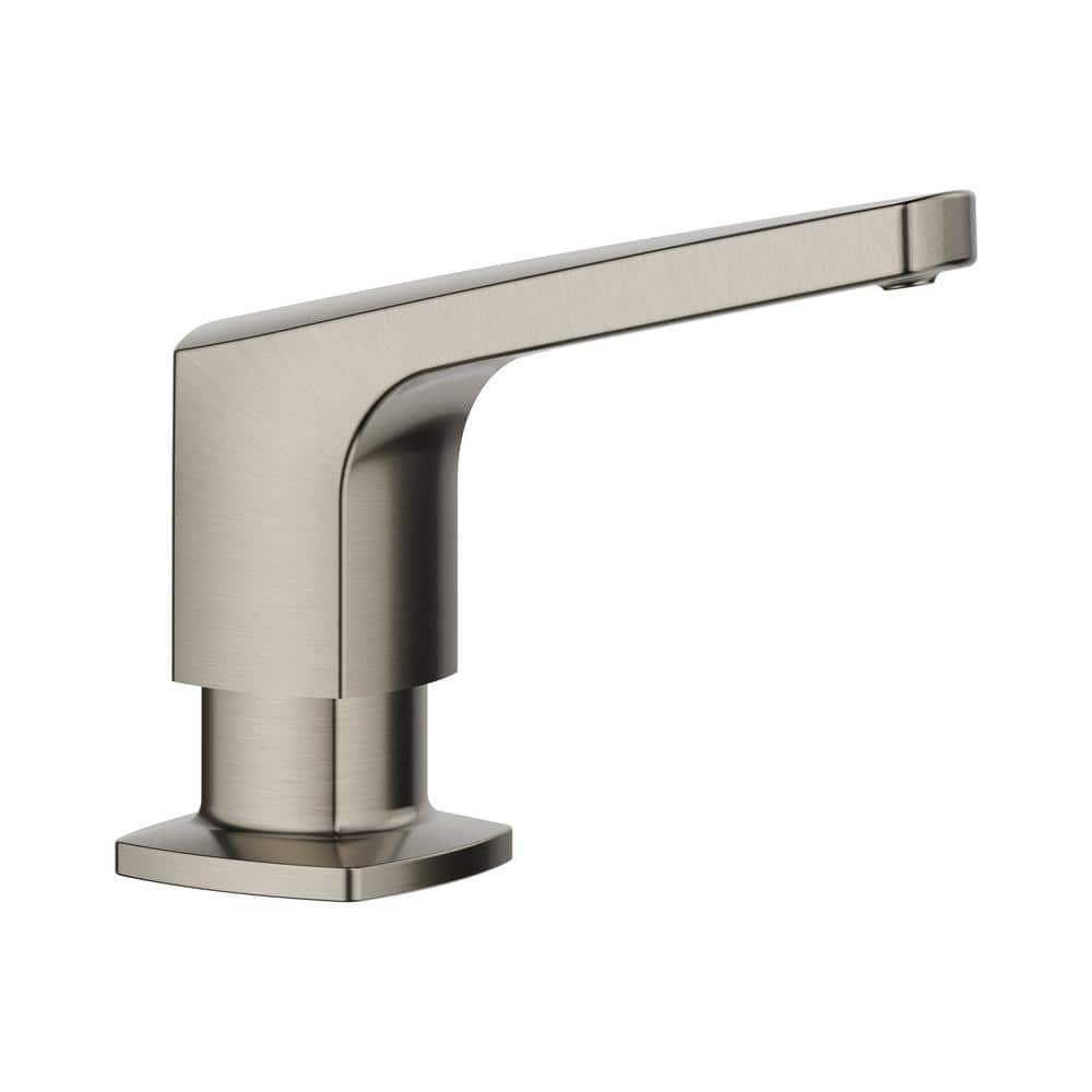 Rivana Deck-Mounted Soap and Lotion Dispenser in Satin Platinum