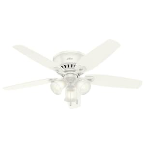 Builder Low Profile 52 in. Indoor Snow White Ceiling Fan