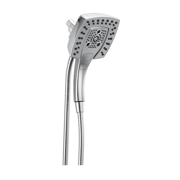 Delta In2ition 5-Spray Patterns 2.5 GPM 5.75 in. Wall Mount Dual Shower Heads in Chrome