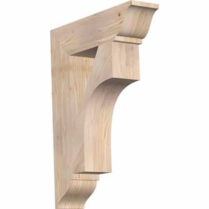 5.5 in. x 48 in. x 48 in. Douglas Fir Westlake Traditional Smooth Bracket