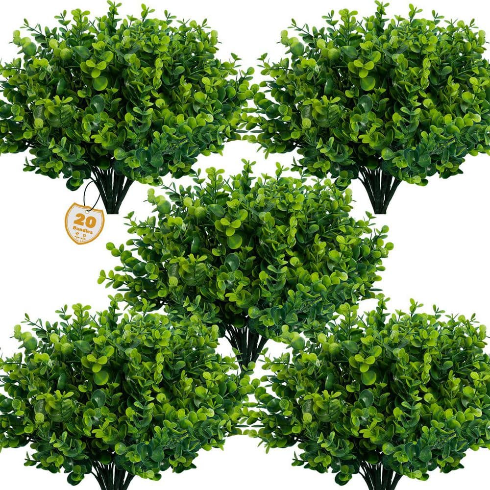 20-Piece Artificial Greenery Plants, UV Resistant Fake Plants for Farmhouse and Garden Decoration price history on PriceWatchPro