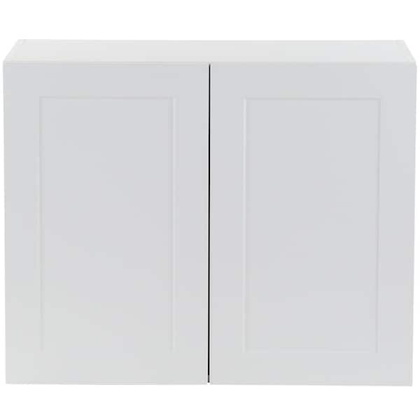 Hampton Bay Cambridge White Shaker Assembled Wall Cabinet with 2 Soft ...