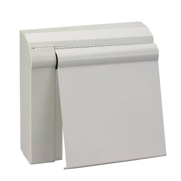 Slant/Fin Fine/Line 30 8 in. Left Valve Cover for Baseboard Heaters in Nu White