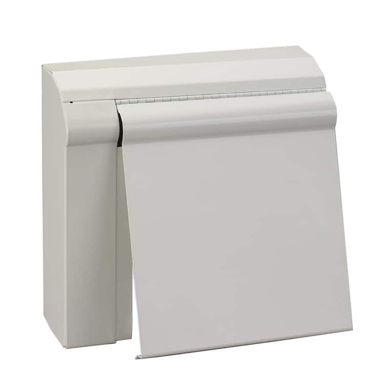 Slant/Fin Fine/Line 30 8 in. Left Valve Cover for Baseboard Heaters in Nu White