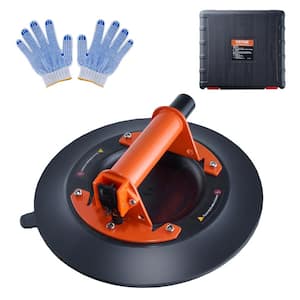 Glass Suction Cup 10 in. Heavy Duty Industrial Vacuum Suction Cup 990 lbs. Load Capacity with Steel Handle and Carry Box