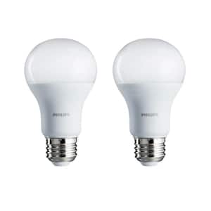 100-Watt Equivalent A19 Non-Dimmable Energy Saving LED Light Bulb Daylight (5000K) (2-Pack)