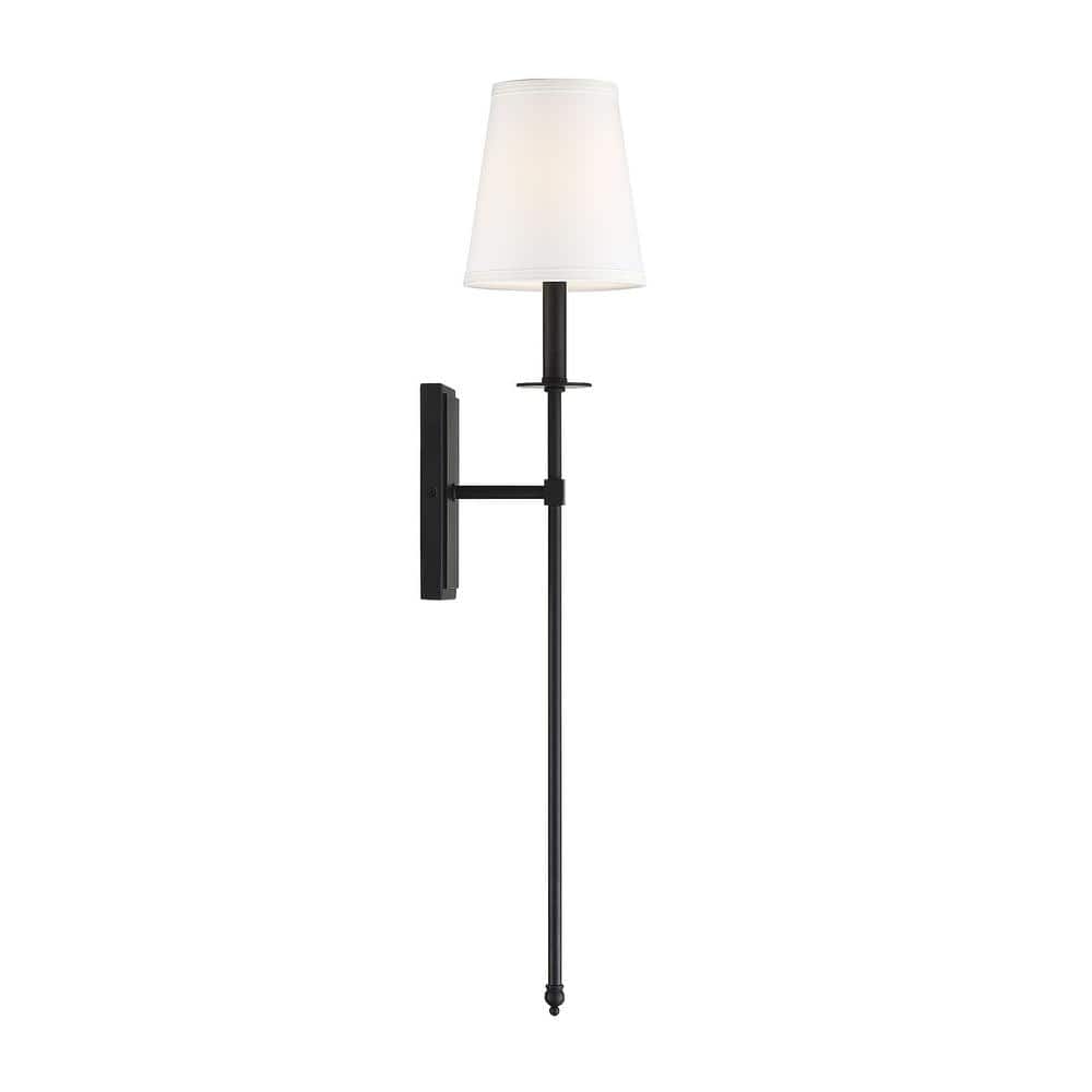 Monroe Matte Black Outdoor Dimmable Wall Sconce
