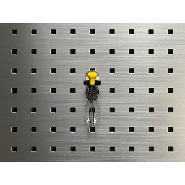 Small 3 LB. Vinyl Dipped Stainless Steel Extended Spring Clip for SS LocBoard, 3 Pack