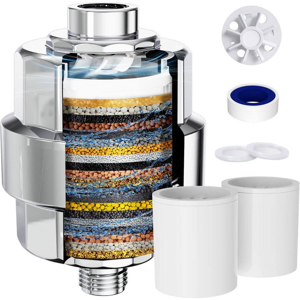 Replacement 20-Stage Shower Filter Replacement for Hard Water Shower Head System Remove Chlorine Fluoride price history on PriceWatchPro