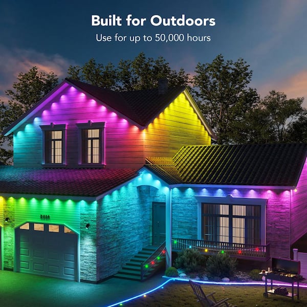 Hampton Bay 100-Light 35 ft. Outdoor/Indoor Color Changing Mini LED Garden  String Light NXT-1007-RGB - The Home Depot