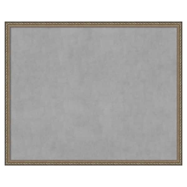 Amanti Art Parisian Silver 42 in. x 34 in. Framed Magnetic Board