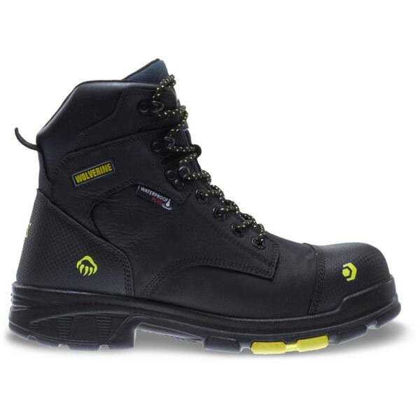 Wolverine Men's Blade Waterproof 6'' Work Boots - Composite Toe - Black Size 9.5(M)