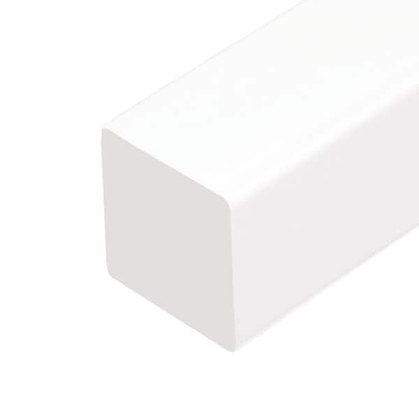 2330 5/8 in. x 5/8 in. x 8 ft. PVC Composite White Blind Stop Molding