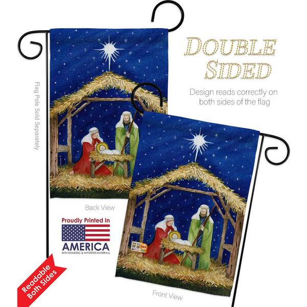 Christ is Born The Three Kings Christmas Large Cotton Fabric Panel