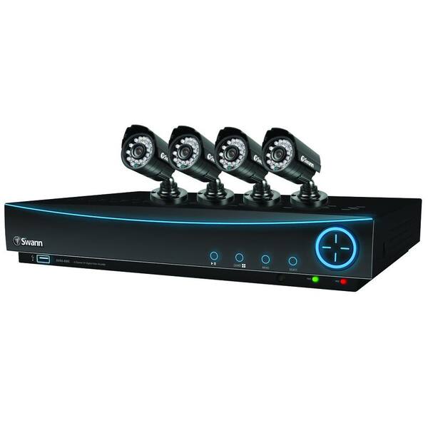 Swann DVR4-4000 TruBlue 4 CH D1 500GB Hard Drive Surveillance System with 4 PRO-640 600 TVL Cameras-DISCONTINUED