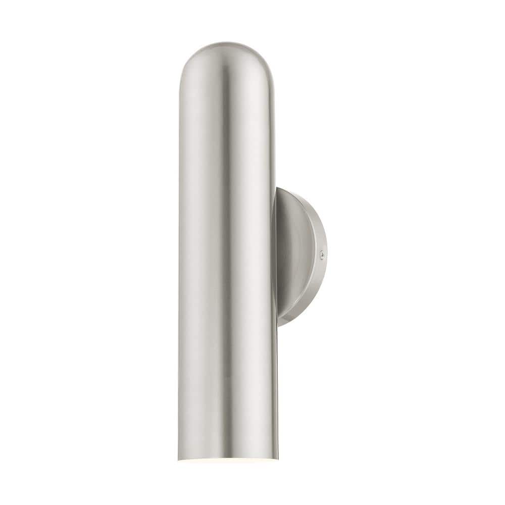 Elegant Ardmore Brushed Nickel 1-Light Sconce with Hand-Welded Shade