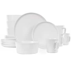 Luxmatte White 16-Piece Dinnerware Set
